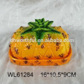 2016 ceramic pineapple double sugar container